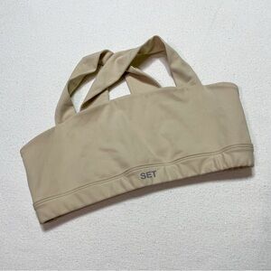 SET Active Sports Bra Size M in Cream